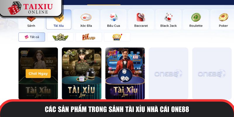 Có nhiều biến thể tài xỉu để hội viên trải nghiệm